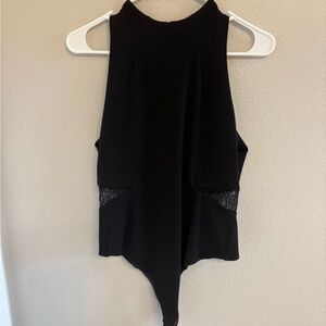 Alice + Olivia Black Lace Bodysuit